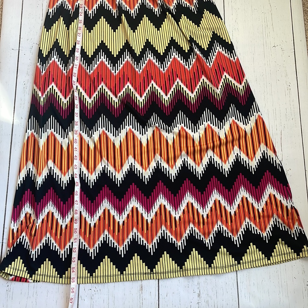 Multicolor Sleeveless Maxi Dress - Picture 6 of 9
